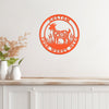Joycorners Floral Goat Farmhouse Decor - Personalized Outdoor Metal Sign - Rustic Wall Hanging - Cute Homestead Animal Wall Art - Unique Farmer Gift LM0110