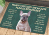 Joycorners French Bulldogs Dog Doormat, Please Remember I Live Here Gift For Dog Lovers, Housewarming Gift, Dog Decor LM0210