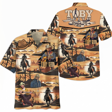 Joycorners Toby Keith Don't Let The Old Man In Hawaiian Shirt