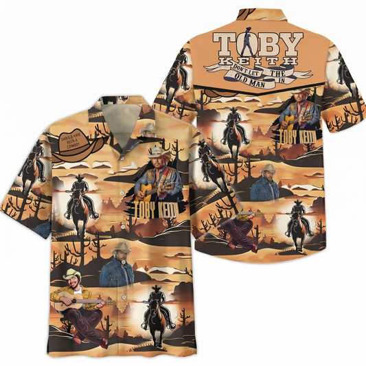 Joycorners Toby Keith Don't Let The Old Man In Hawaiian Shirt