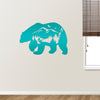 Joycorners Bear Silhouette With Mountain Scene Metal Sign-Rustic Cabin-Lodge Metal Wall Decor with Mountain scene LM0110