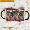 Joycorners Goat Couple Personalized Name Two Tone Mug
