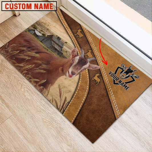 Joycorners Goat Personalized - Welcome  Doormat