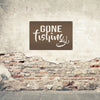 Joycorners Gone Fishing Metal Sign, Fishing Signs, Fishing Wall Decor, Fishing Wall Art, Fishing Signage, Wall Hanging Fish Decor LM0110