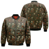 Joycorners Personalized Mechanic Shirt, Skulls and Gears Pattern, All Over Printed, Gift For Men PT2609