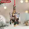 Joycorners Custom Duck Hunting Acrylic Ornament – Personalized Waterfowl Christmas Decoration MT1111