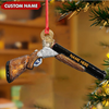 Joycorners Personalized Shotgun Christmas Ornament – Custom Name Gift for Hunters & Outdoorsmen MT1111
