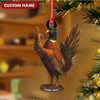 Joycorners Personalized Funny Pheasant Acrylic Ornament – Custom Christmas Gift for Hunters & Bird Lovers MT1111
