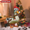 Joycorners Personalized Duck Acrylic Christmas Ornament – Custom Name Holiday Acrylic Gift for Hunters MT1111