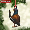 Joycorners Personalized Funny Bird Ornament – Custom Christmas Gift for Hunters & Bird Lovers MT1111