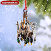 Joycorners Custom Duck Hunting Acrylic Ornament – Personalized Waterfowl Christmas Decoration MT1111