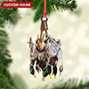 Joycorners Custom Duck Hunting Acrylic Ornament – Personalized Waterfowl Christmas Decoration MT1111