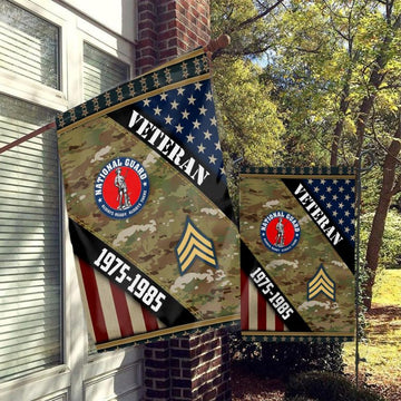 Joycorners Personalized Military Branches Combo Garden Flag and House Flag