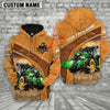 Joycorners Personalized Name Farm Tractor Hoodie TT2