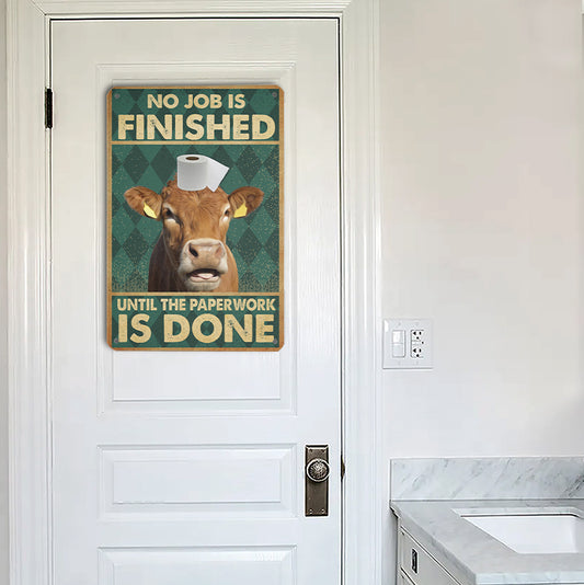 Joycorners Limousin WC Paper Portrait Canvas