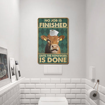 Joycorners Limousin WC Paper Portrait Canvas