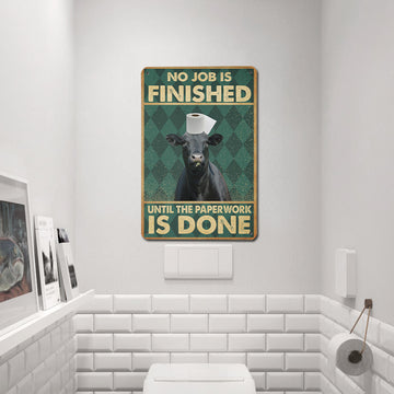 Joycorners Black Angus WC Paper Portrait Canvas