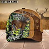 Joycorners  Cross America Hunting Deer Leather Pattern Personalized Hats 3D Multicolored