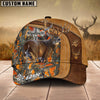 Joycorners  Cross America Hunting Deer Leather Pattern Personalized Hats 3D Multicolored