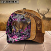 Joycorners  Cross America Hunting Deer Leather Pattern Personalized Hats 3D Multicolored
