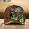 Joycorners Cross Hunting Deer Leather Pattern Personalized Hats 3D Multicolored