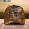 Joycorners Cross Hunting Deer Leather Pattern Personalized Hats 3D Multicolored