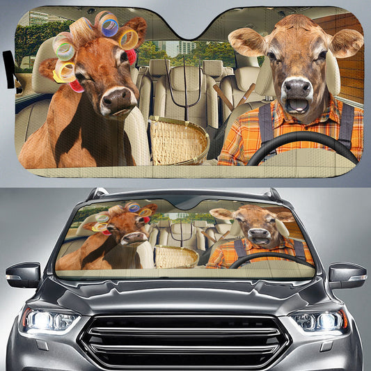 Joycorners Funny Jersey Diving All Over Printed 3D Sun Shade