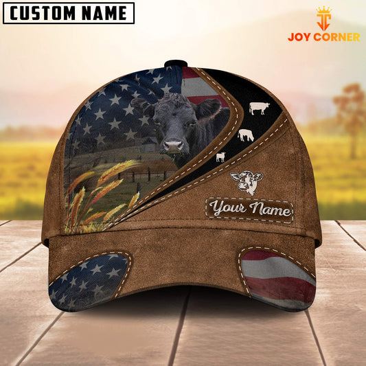 Joycorners Dexter Leather Pattern American Customized Name Cap