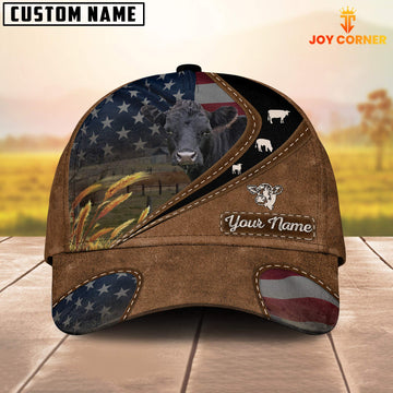 Joycorners Dexter Leather Pattern American Customized Name Cap