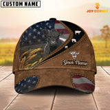 Joycorners Belted Galloway Leather Pattern American Customized Name Cap