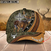Joycorners Cross America Hunting Deer Leather Pattern 2 Personalized Hats 3D Multicolored