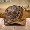 Joycorners Cross America Hunting Deer Leather Pattern 2 Personalized Hats 3D Multicolored