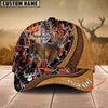 Joycorners Cross America Hunting Deer Leather Pattern 2 Personalized Hats 3D Multicolored