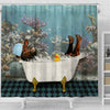 Joy Corners Beefmaster Taking Shower Under The Sea 3D Shower Curtain