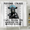 Joy Corners Black Angus Lovely Personal Stalker 3D Shower Curtain