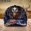 Joycorners Premium Flag Hunting Deer Under God Personalized Hats 3D Multicolored