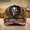 Joycorners Premium Flag Hunting Deer Under God Personalized Hats 3D Multicolored