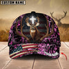 Joycorners Premium Flag Hunting Deer Under God Personalized Hats 3D Multicolored