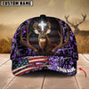 Joycorners Premium Flag Hunting Deer Under God Personalized Hats 3D Multicolored