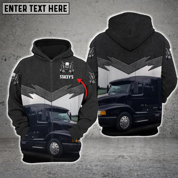Joycorners Cool Trucker 3D Custom Name Full Print Shirts KH