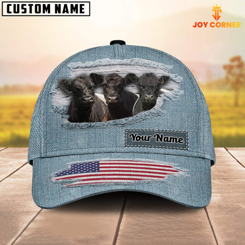 Joycorners Belted Galloway Jeans Pattern Customized Name Cap