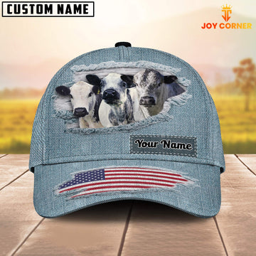 Joycorners Speckle Park Jeans Pattern Customized Name Cap