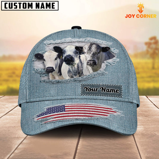 Joycorners Speckle Park Jeans Pattern Customized Name Cap