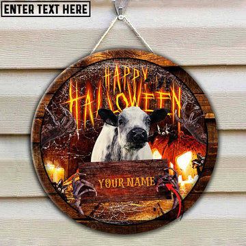 Joycorners Speckle Park Scaary Halloween Custom Name Wooden Sign