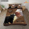 Joycorners Black Angus Love God Custom Name Bedding Set