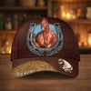 Joycorners Personalized Horseshoe Horse Lover Personalized 3D Cap ( 9 Breeds)