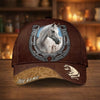Joycorners Personalized Horseshoe Horse Lover Personalized 3D Cap ( 9 Breeds)