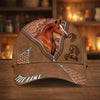 Joycorners Personalized Western Horse Leather Style Cap (9 Breeds)