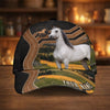 Joycorners Personalized Horse Ranch Landscape Leather Style Cap (9 Breeds)
