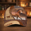 Joycorners Personalized Horse Lover Rustic Ranch Cap (9 Breeds)
